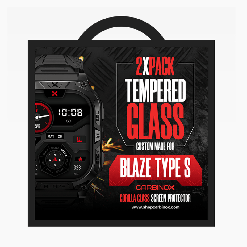 Tempered Glass for Carbinox Blaze Type S (Pack of 2)