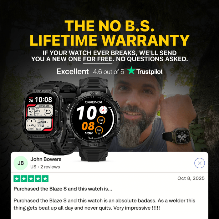 Carbinox Blaze – Heavy Duty Smartwatch