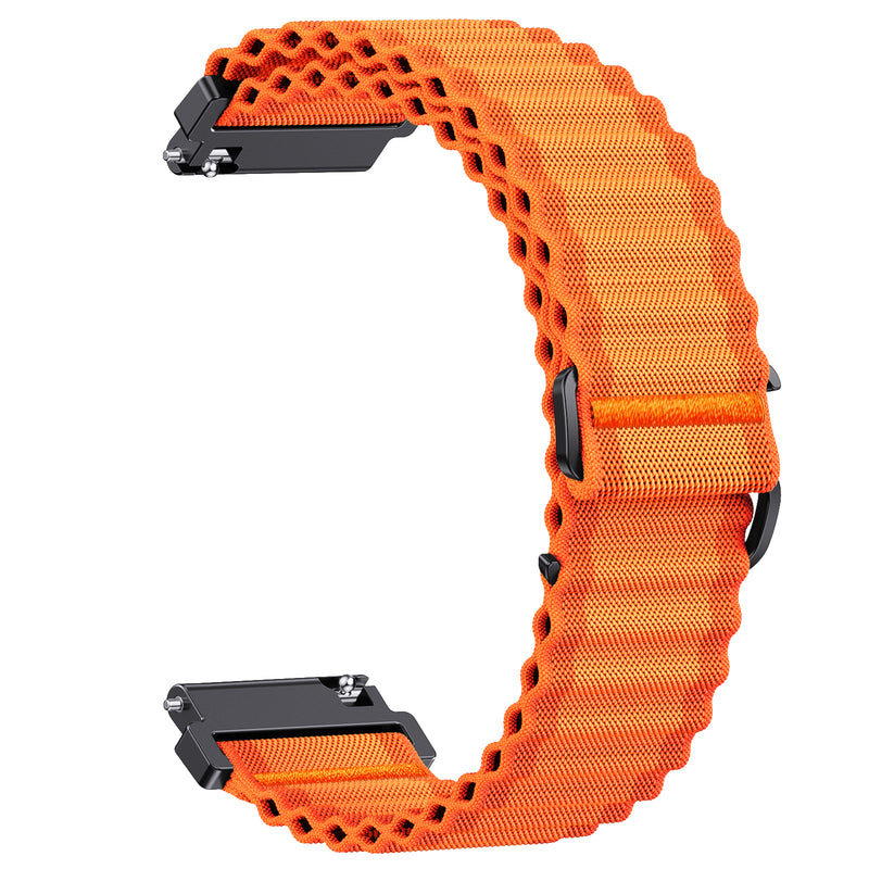 Black Green Apex Band #18 [22mm] - Camouflage Nylon 22mm Smartwatch Band - Image 2