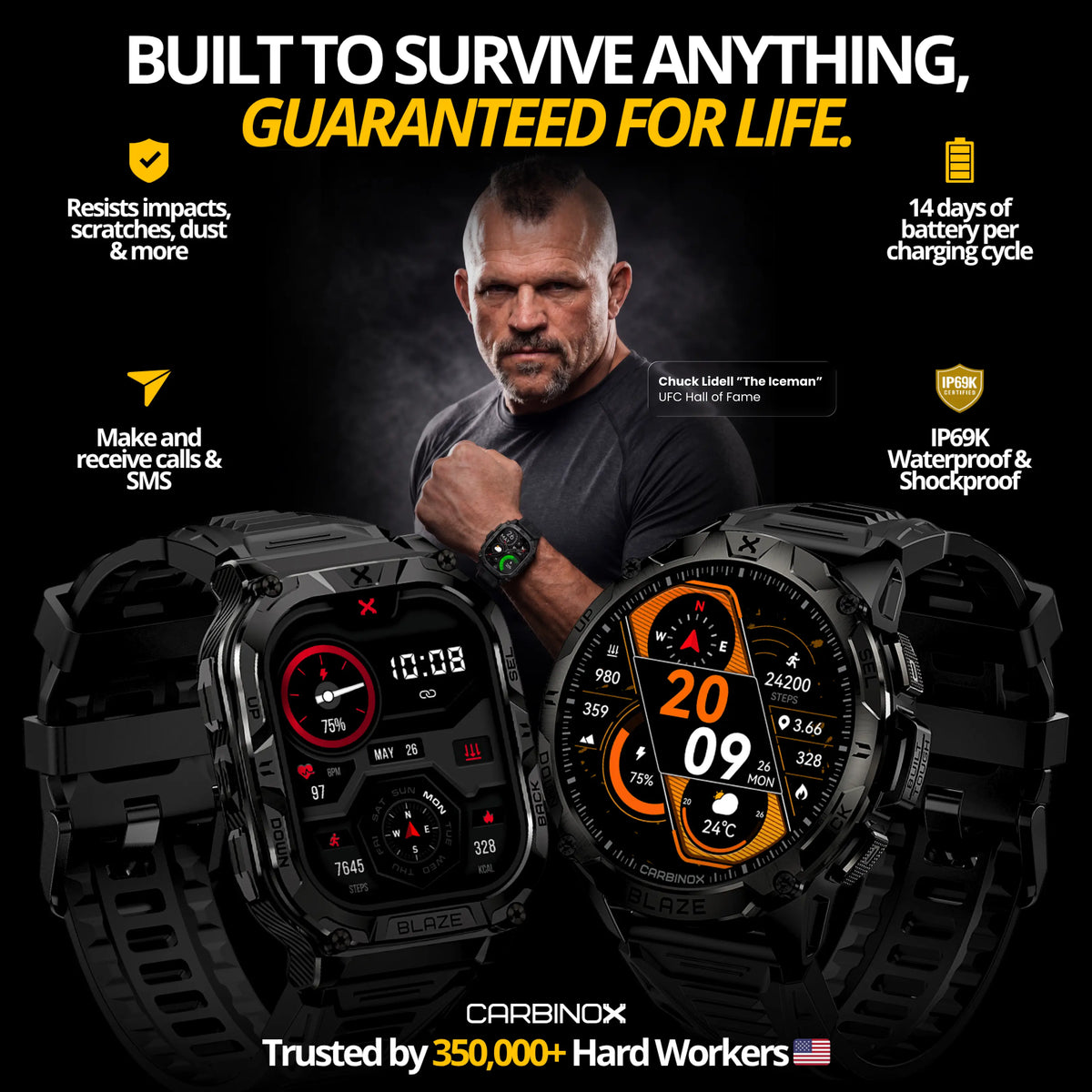 Carbinox Blaze – Heavy Duty Smartwatch